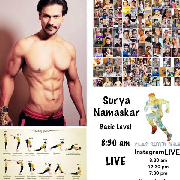 An advertisement poster for Saarrh Kkashyap's online fitness classes