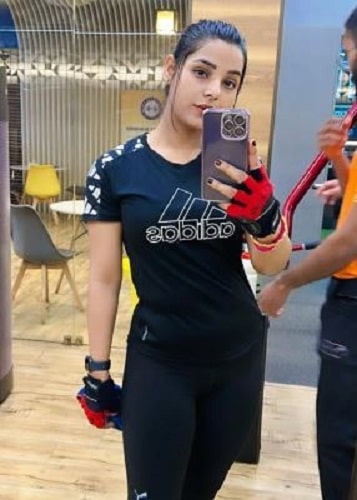 Anushka Srivastava's picture at a gym