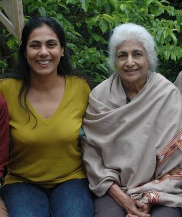Ayesha Broacha with her mother