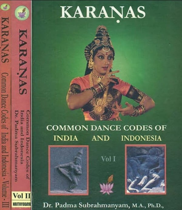 Cover of Padma Subrahmanyam's book, Karanas - Common Dance Codes of India & Indonesia