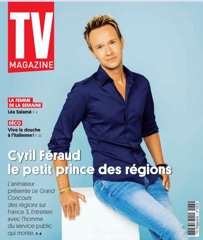 Cyril Féraud on the covers of TV Magazine