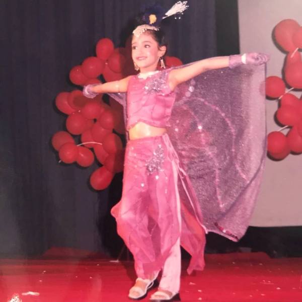 Gayatri Bhardwaj performing at a show in school