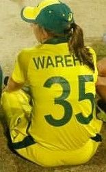 Georgia Wareham's jersey number with the Australian Women's team