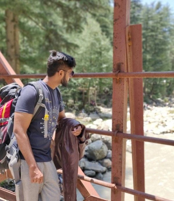 IPS Manish Kumar during a trek in Himachal Pradesh
