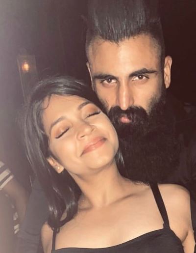 Lekha Jambaulikar with her boyfriend
