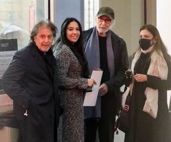 Noor Alfallah with Al Pacino and his friends