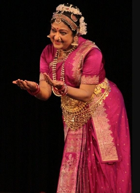 Padma Subrahmanyam during a shoot of a video