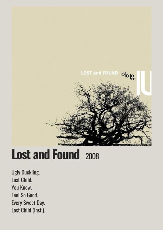 Poster of the 2008 album 'Lost and Found'
