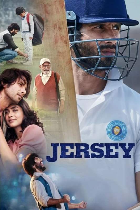 Poster of the 2022 Hindi film 'Jersey'