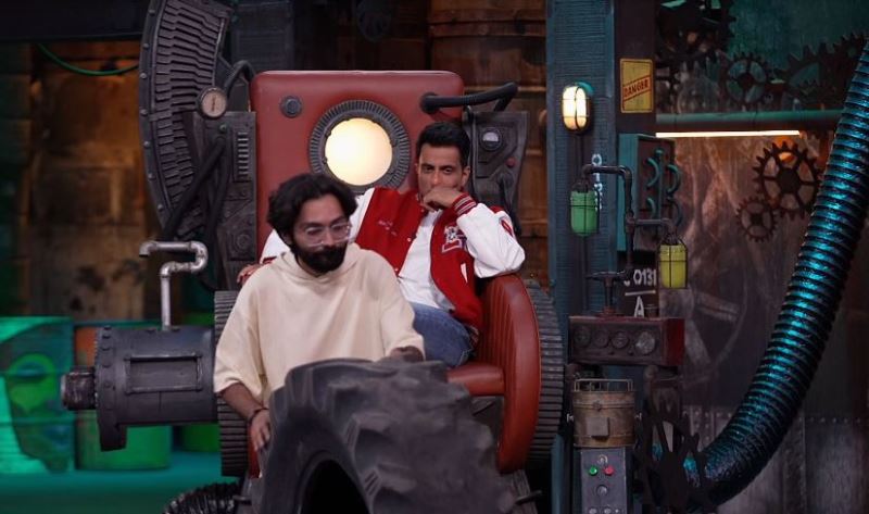 Prem Shilu with Sonu Sood in a still from the 2023 TV show ‘MTV Roadies'