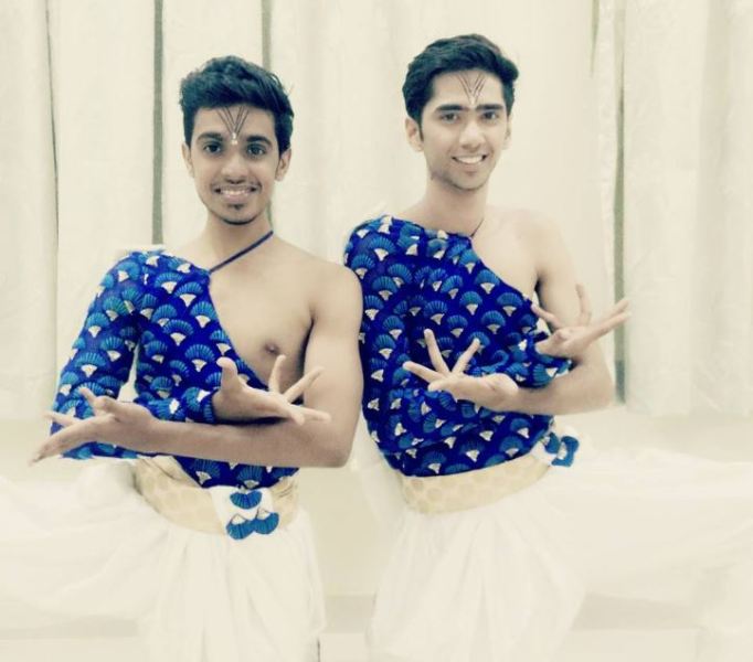 Ritik Ghanshani posing in his dance costume