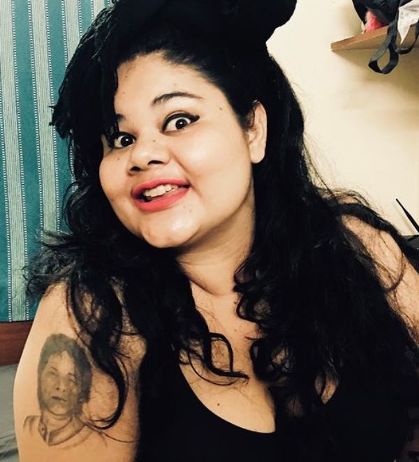 Roslyn D'souza's tattoo on her right shoulder
