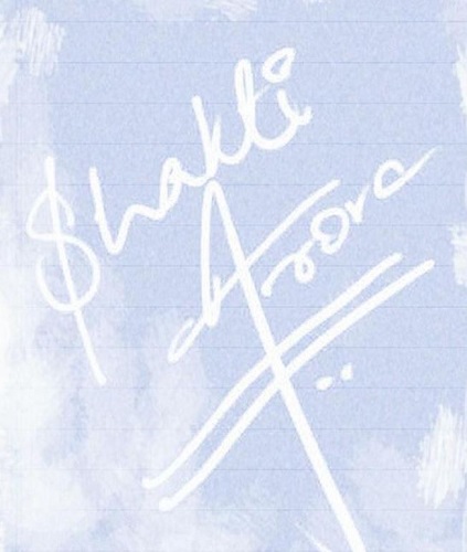 Shakti Arora's autograph