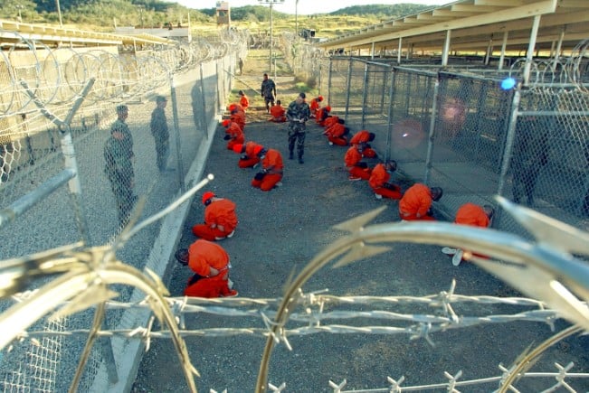 A picture from the Guantanamo Bay detention camp in U.S.