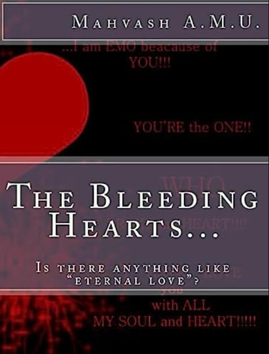 Cover of RJ Mahvash's book, The Bleeding Hearts