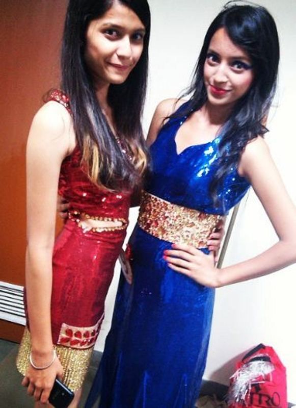 Diksha Rawat (right) in her college days