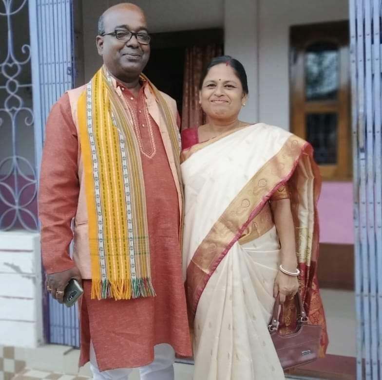 Jadav Lal Nath with his wife, Mina Nath
