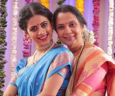 Madhura Deshpande with her mother