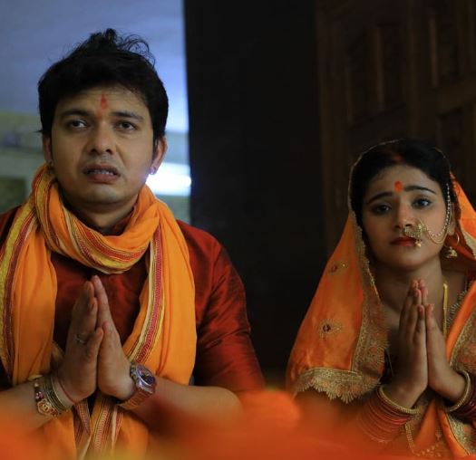 Mahesh Pandey featured in the music video of Devi Bidai Geet