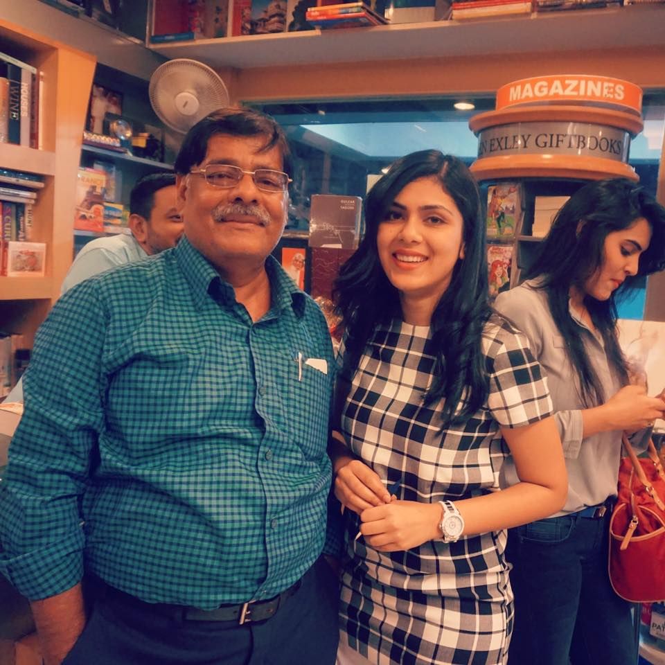 Nikita Singh with her father