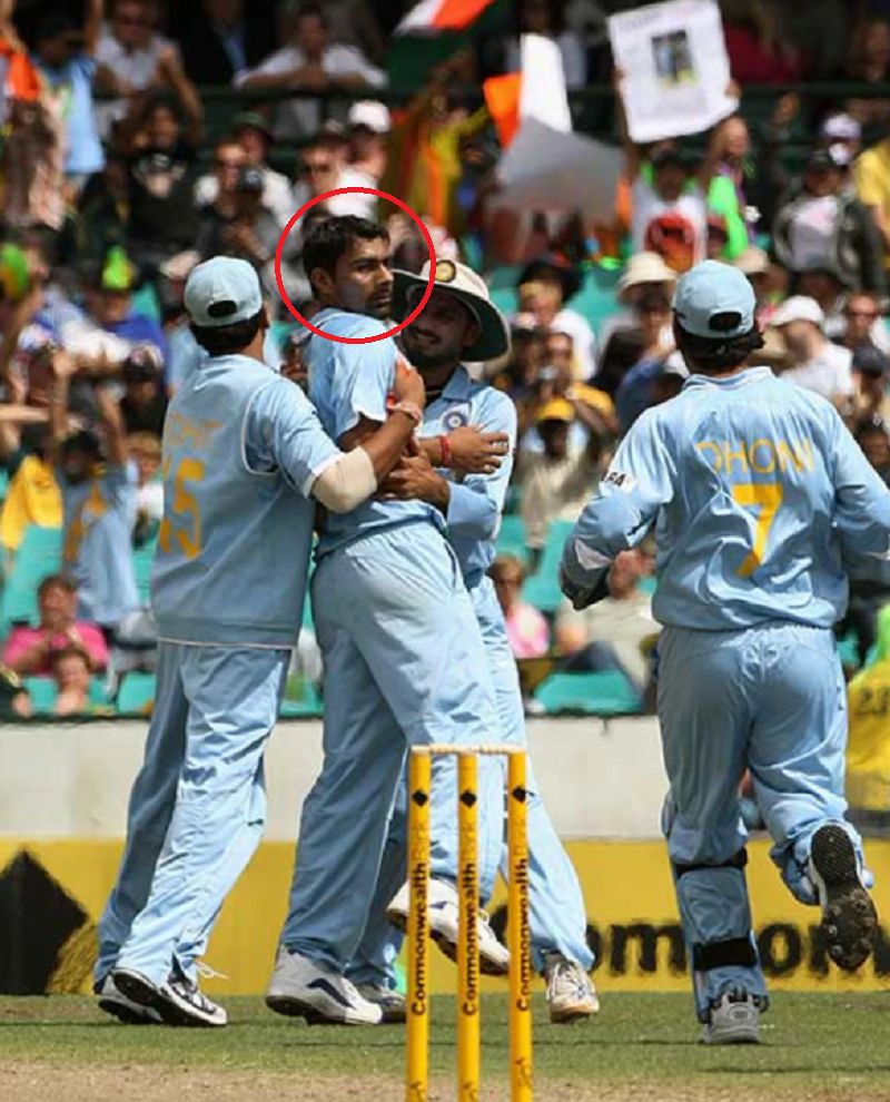 Praveen Kumar during the tri-nation Commonwealth Bank Series