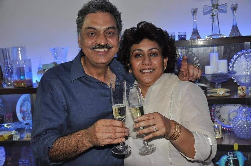 Rini Simon Khanna with her husband, Deepak Khanna
