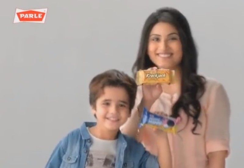 Riyanka Chanda in Krack Jack biscuit ad