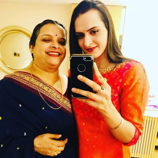 Rupa Singh with her mother