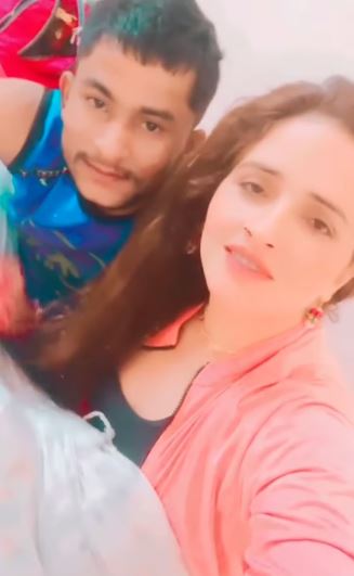 Seema Haider with her boyfriend, Sachin Meena