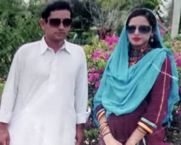 Seema Haider with her ex-husband, Ghulam Haider, after their marriage