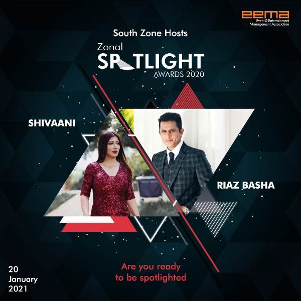 Shivani Sen-Host at Zonal Spotlight Awards 2020