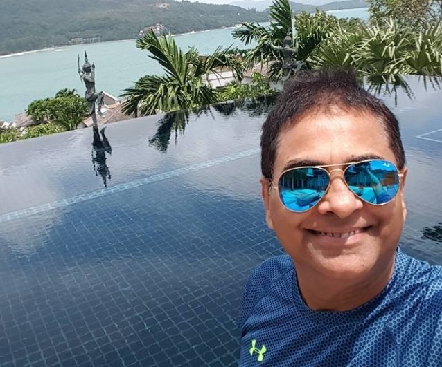 Vijay Kedia while enjoying his vacations