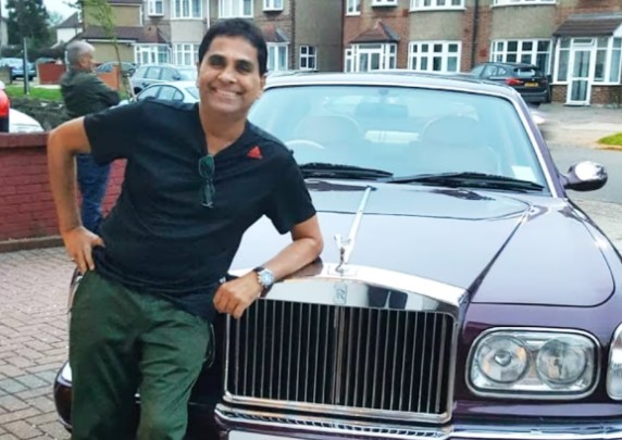 Vijay Kedia with his Rolls Royce