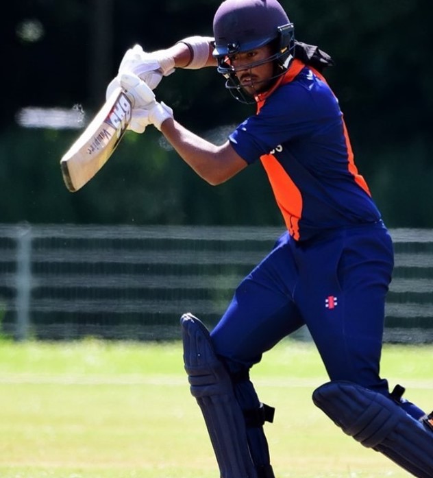 Vikramjit Singh during the Twenty20 International (T20I) Ireland Tri-Nation Series