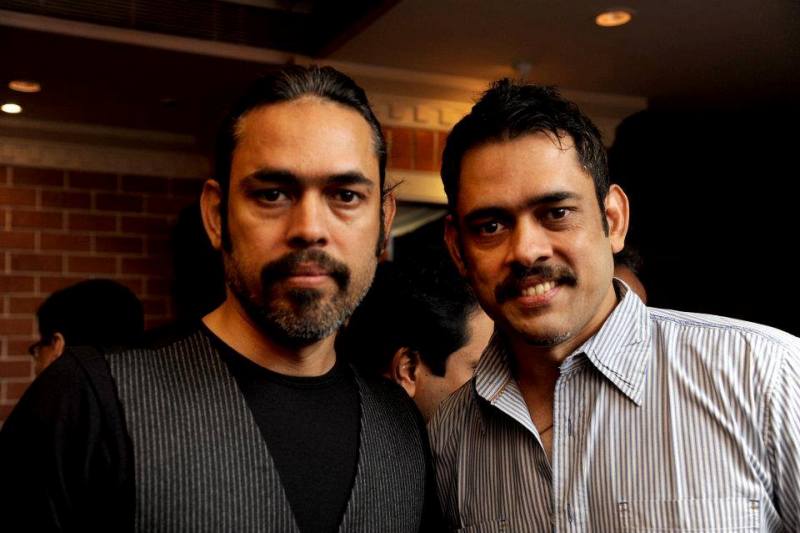 Vineet Sharma with his twin brother, Viveek Sharma