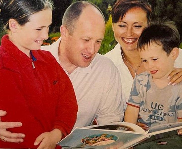Yevgeny Prigozhin with his wife and children