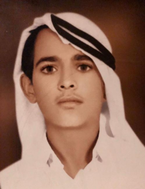 A childhood photo of Sultan Al Neyadi