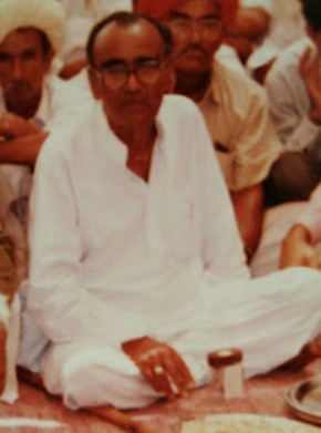 A picture of Hanuman Beniwal's father, Ram Dev Beniwal
