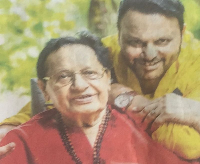 Anil Sharma with his father