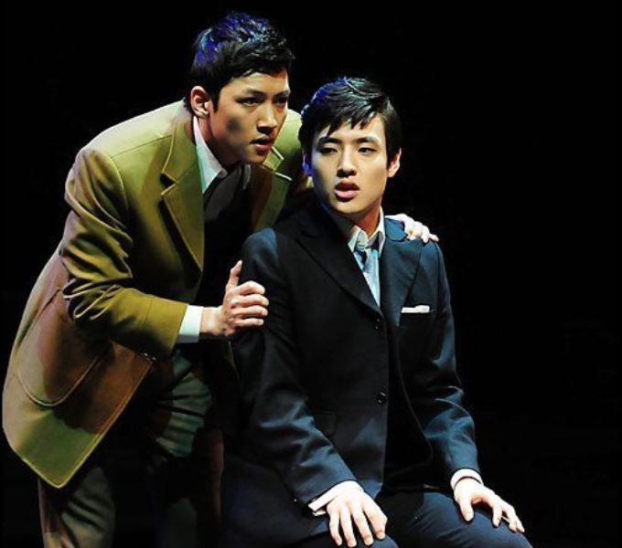 Kang Ha-neul during a musical 'Thrill Me' in 2010