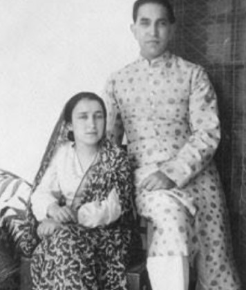 Khwaja Abdul Hamied with Luba Derczanska