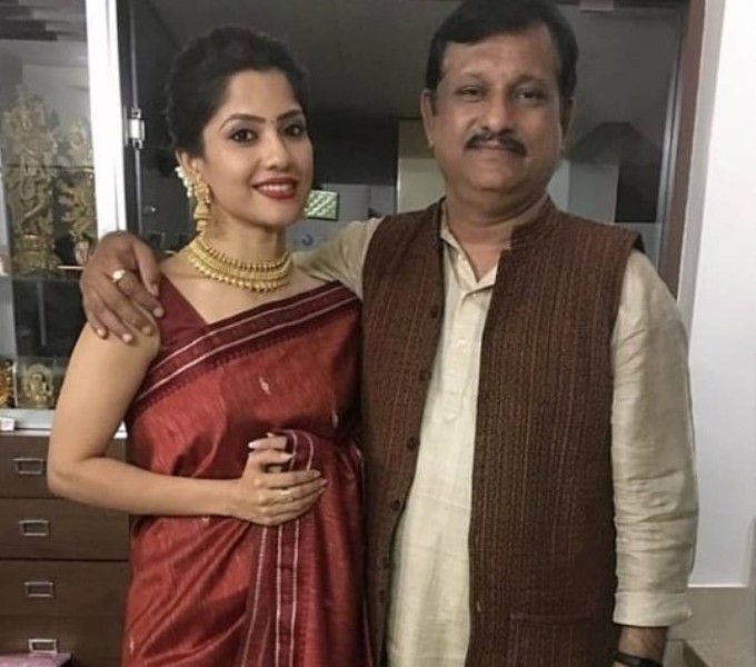 Kinjal Rajpriya with her father, Robin Rajpriya