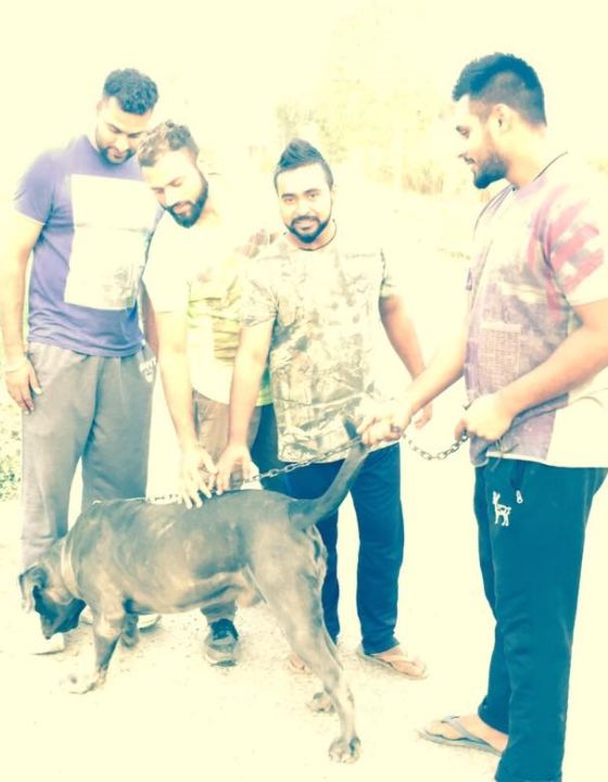 Maninder with his pet dog