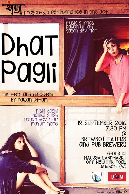 Poster of the play 'Dhat Pagli'