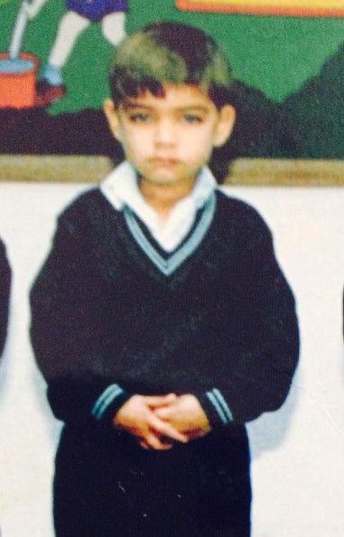 Samarth Jurel during his school days