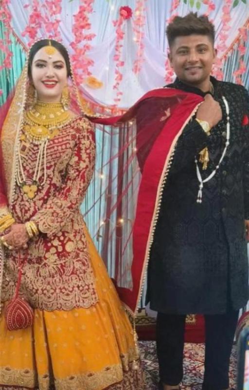 Sarfaraz Khan's wedding photo