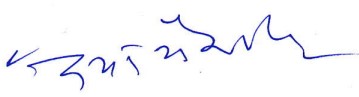 Signature of Daya Shankar Singh