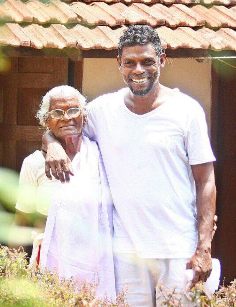 Vinayakan with his mother