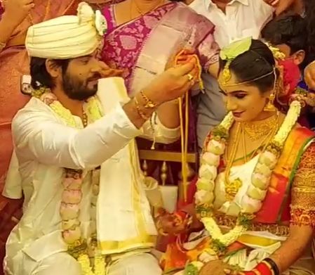 Amardeep Chowdary and Tejaswini Gowda marriage picture