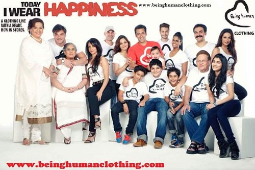 Arhaan Khan featured on Being Human's campaign ad along with his family